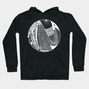 Snake Eye Circle Zentangle Pattern Design Hoodie